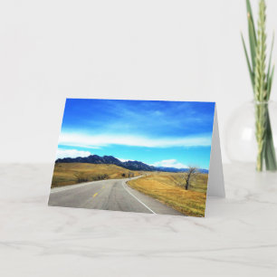 Blank Card Nature Photography Mountains Colorado