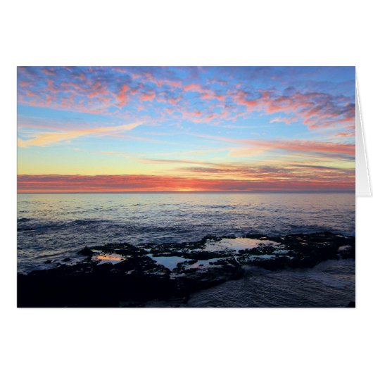 Blank Card, Ocean Sunset (Front Horizontal)