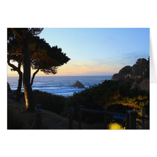 Blank Card, Ocean Sunset (Front Horizontal)