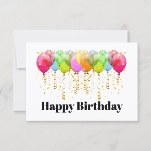 Blank Card or Happy Birthday