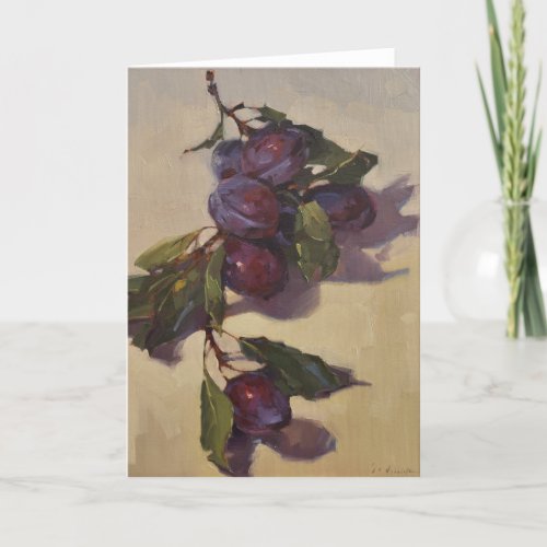 Blank Card Ripening Painting by Sarah Sedwick Card