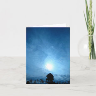 Blank Card, Sunrise Letterpress Thank You Card
