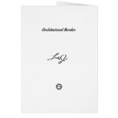 Blank Card with Architectural Border (Back)