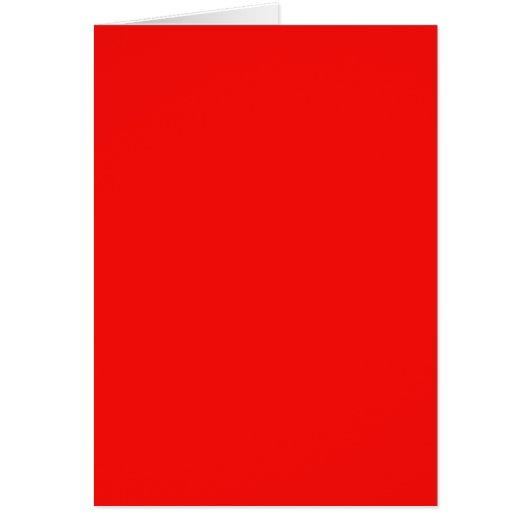Blank Card with Bright Red Background (Front)