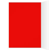 Blank Card with Bright Red Background (Inside (Left))