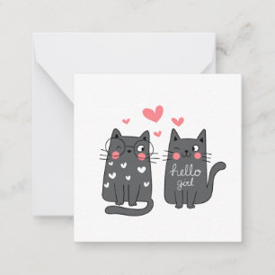 Blank Card with Cats