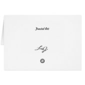Blank Card with Fractal Art Background (Back Horizontal)