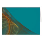 Blank Card with Fractal Art Border (Front Horizontal)