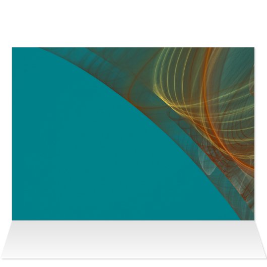 Blank Card with Fractal Art Border (Inside Horizontal (Top))