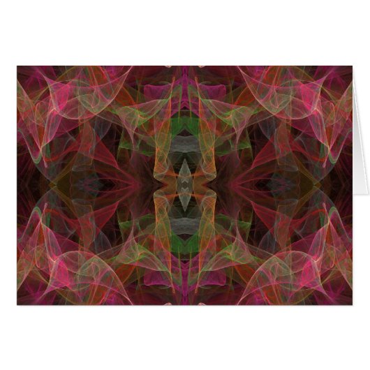 Blank Card with Fractal Background (Front Horizontal)