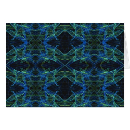 Blank Card with Fractal Background (Front Horizontal)