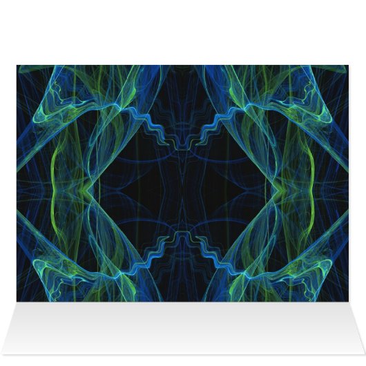 Blank Card with Fractal Background (Inside Horizontal (Top))