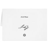 Blank Card with Fractal Background (Back Horizontal)