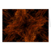 Blank Card with Fractal Design Background (Front Horizontal)