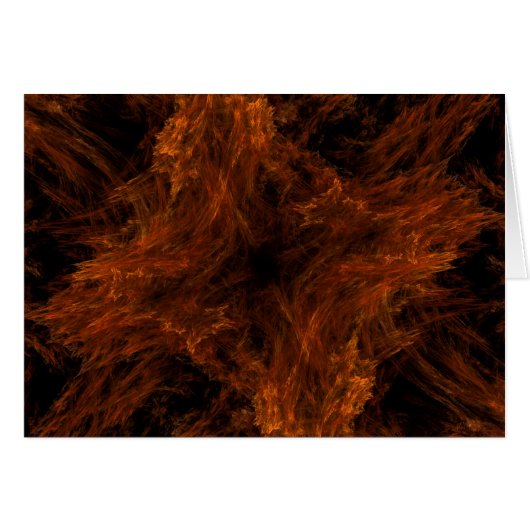 Blank Card with Fractal Design Background (Front Horizontal)