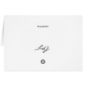 Blank Card with Fractal Design Background (Back Horizontal)