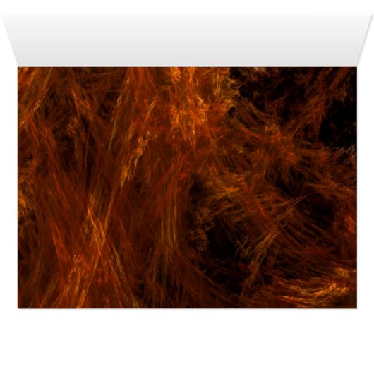 Blank Card with Fractal Design Background (Inside Horizontal (Bottom))