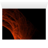 Blank Card with Fractal Design Background (Inside Horizontal (Bottom))