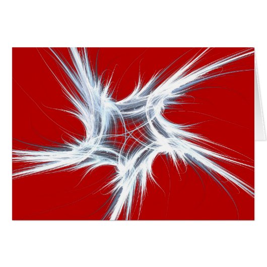 Blank Card with Fractal Design Background (Front Horizontal)