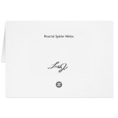 Blank Card with Fractal Spider Web Background (Back Horizontal)