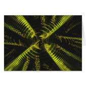 Blank Card with Fractal Spiral Design Background (Front Horizontal)