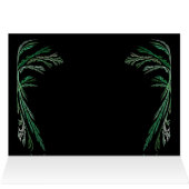 Blank Card with Green & Black Fractal Border (Inside Horizontal (Top))
