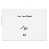 Blank Card with Green Fractal Border (Back Horizontal)