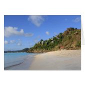 Blank Card with image of Beach in Antigua (Front Horizontal)