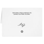 Blank Card with image of Devil's Bridge in Antigua (Back Horizontal)