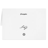 Blank Card with Pineapple Background (Back Horizontal)