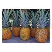Blank Card with Pineapple Background (Front Horizontal)