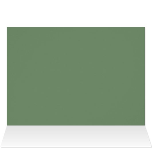 Blank Card with Sage Green Background (Inside Horizontal (Top))