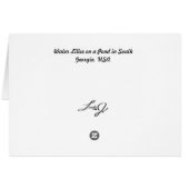 Blank Card with Water Lilies Background (Back Horizontal)