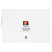 Blank Card - Wooden Blue Heron Sculpture (Back Horizontal)