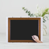 Blank chalkboard ready for your text (Standing Front)