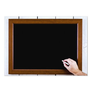 blank chalkboard ready for your text invitation