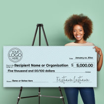 Blank Check for Sweepstakes & Awards Foam Board