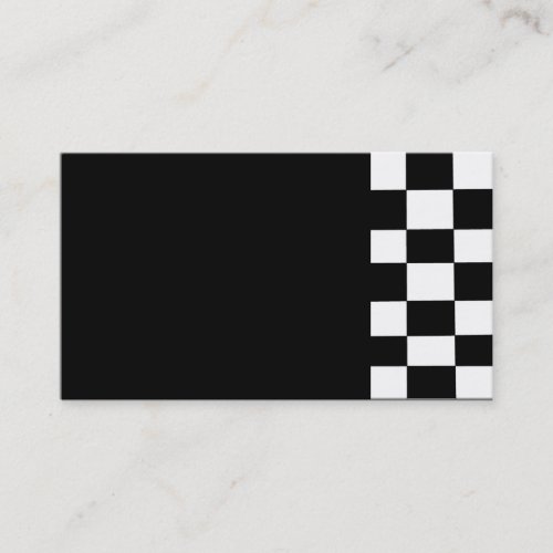 blank checker business card
