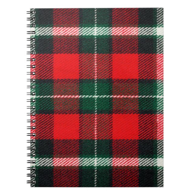 Blank checkered fabric texture, background with co notebook (Front)