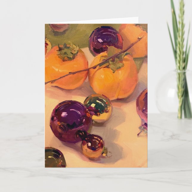 Blank Christmas Card, Art by Sarah Sedwick Holiday Card (Front)