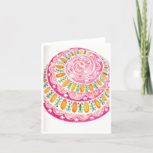 Blank Christmas Card - Bright Christmas Bauble