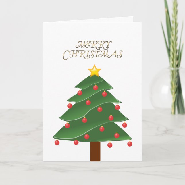 Blank Christmas Photo Insert Card (Front)