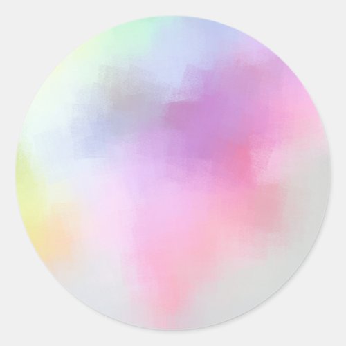Blank Colorful Template Modern Abstract Elegant Classic Round Sticker