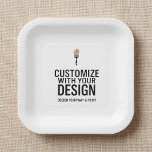 Blank Company Branded Custom Personalized  Paper Plates<br><div class="desc">Serve your brand with style using these Custom Personalized Company Branded Paper Plates, designed with a blank template ready for your logo, company name, or custom message. Perfect for business events, office parties, pop-up shops, conferences, or promotional catering, these disposable plates offer a polished way to elevate your brand’s presentation....</div>