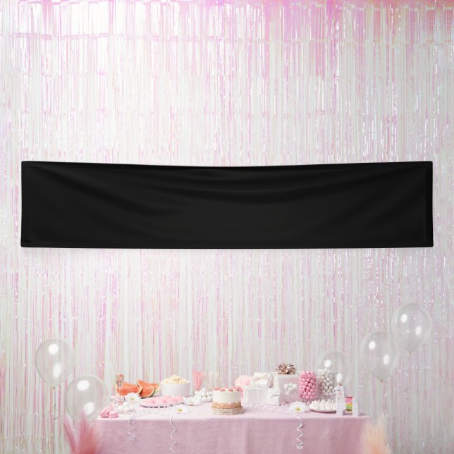 Blank Create Your Own - Black Banner (Party)