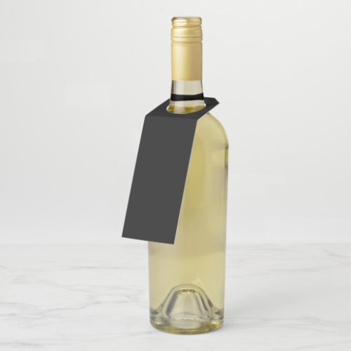 Blank Create Your Own _ Black Bottle Hanger Tag