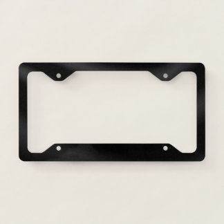 BLANK CREATE YOUR OWN BLACK LICENSE PLATE FRAME