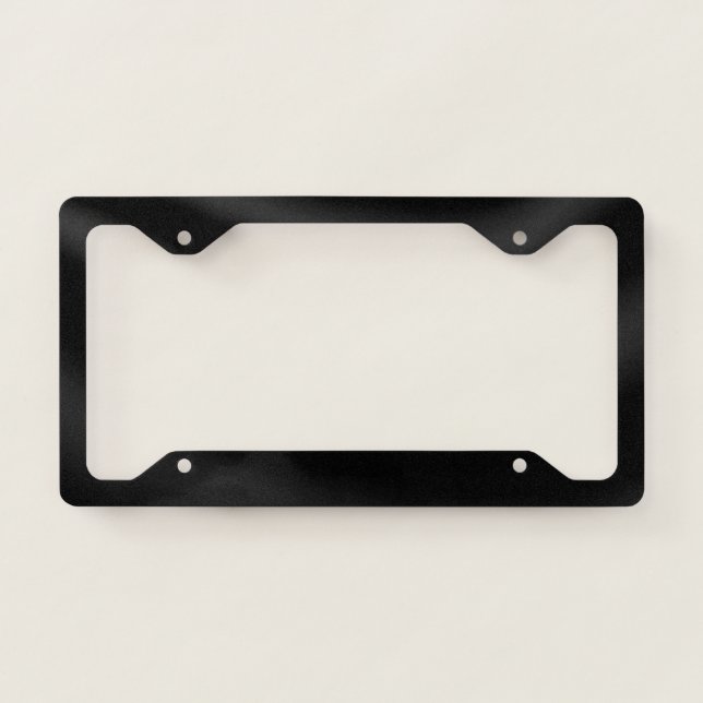 BLANK CREATE YOUR OWN BLACK LICENSE PLATE FRAME (Front)