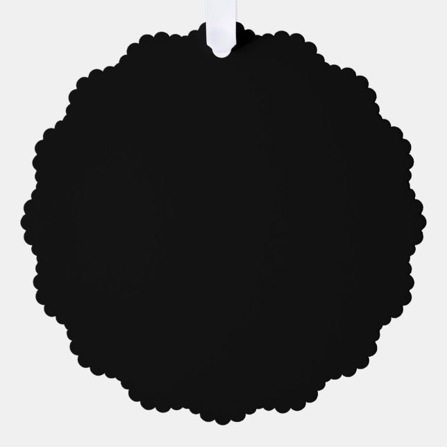 Blank Create Your Own - Black Ornament Card (Front)