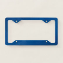 BLANK CREATE YOUR OWN BLUE LICENSE PLATE FRAME